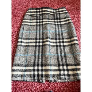 Rare‎ Vintage Burberry Nova Check Wool Skirt M (8-10)